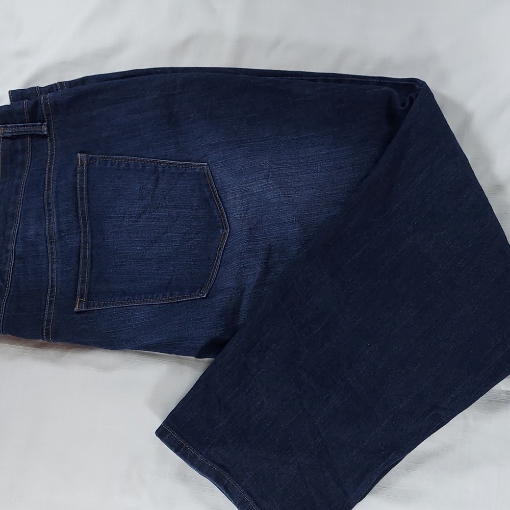 New Directions Sz 22WS Straight Denim Women's Dark Blue Jeans - Picture 10 of 10